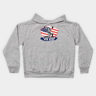 USA - American BASEBALL - Baseball: Play hard, win easy - color Kids Hoodie